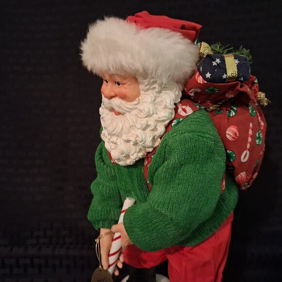 Clothtique Golfing Santa Sweet Putter Golf Figure XMAS Candy Cane Decor 2006 EUC - Picture 8 of 9